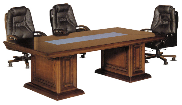 비즈가구 > 책상  > 회의용탁자  > IFLN-킹프라인 회의용테이블(천연 무늬목)