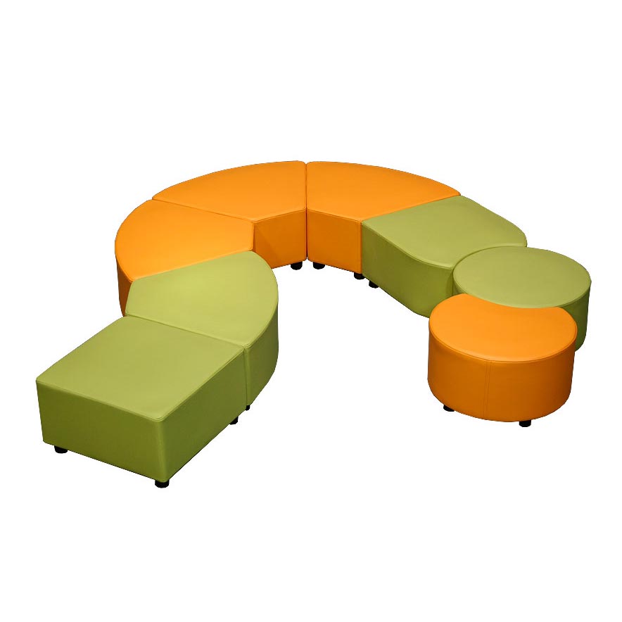 비즈가구 > 사무용소파  > 로비소파  > SFJY-쏠티  어린이 도서관 로비 쇼파 세트-F