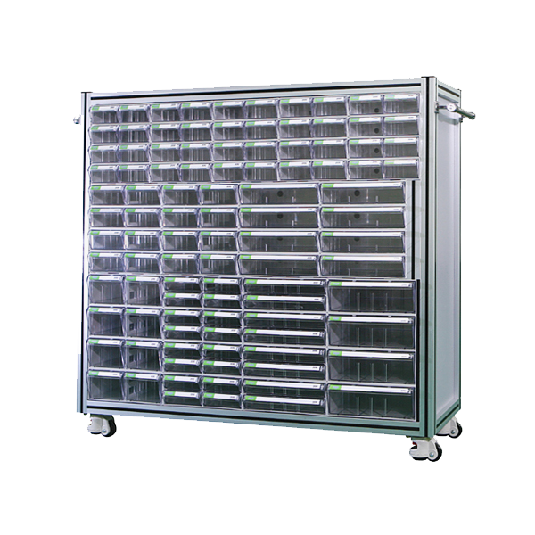 중앙브레인 > 부품박스세트장  > 부품박스세트장(알루미늄프로파일)  > 중앙브레인 CA1006 투명 플라스틱 다용도 부품 정리 서랍 박스 상자 함 장 프로파일(셋트형)