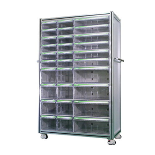 중앙브레인 > 부품박스세트장  > 부품박스세트장(알루미늄프로파일)  > 중앙브레인 CA1010C 투명 플라스틱 다용도 부품 정리 서랍 박스 상자 함 장 프로파일(셋트형)