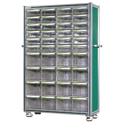 중앙브레인 > 부품박스세트장  > 부품박스세트장(알루미늄프로파일)  > 중앙브레인 CA1010D 투명 플라스틱 다용도 부품 정리 서랍 박스 상자 함 장 프로파일(셋트형)