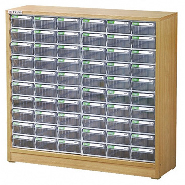 중앙브레인 > 부품박스세트장  > 부품박스세트장(목재프레임)  > 중앙브레인 CA1106 투명 플라스틱 다용도 부품 정리 서랍 박스 상자 함 장 부품박스장(목재)