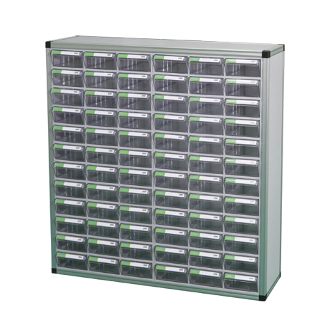 중앙브레인 > 부품박스세트장  > 부품박스세트장(알루미늄프로파일)  > CA1020-2 투명 플라스틱 다용도 부품 정리 서랍 박스 상자 함 장 부품박스장(알루미늄)