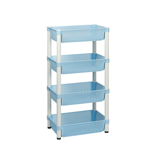 대경카트 > 바구니 선반 트롤리  > 대경카트 DKCT-DB04 4단 플라스틱 바구니 선반