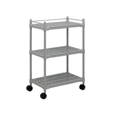 대경카트 > 다용도 플라스틱 선반  > 대경카트 DKCT-이동형 선반 3단