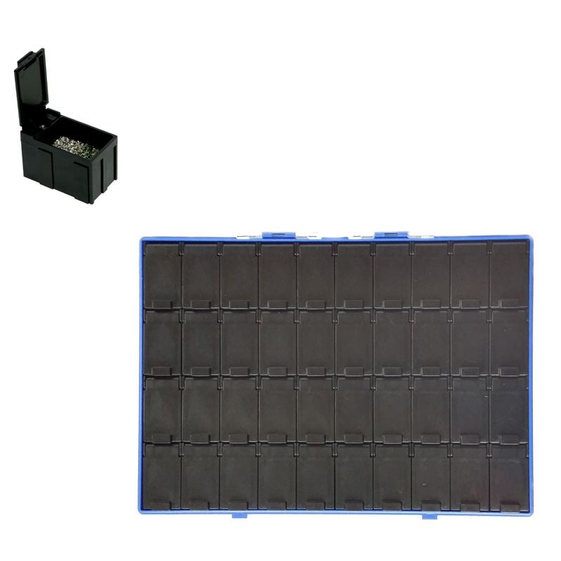 중앙부품박스 > 정전기방지부품박스  > BB307D-3DC SMD칩박스+파일케이스(정전기방지(제전))