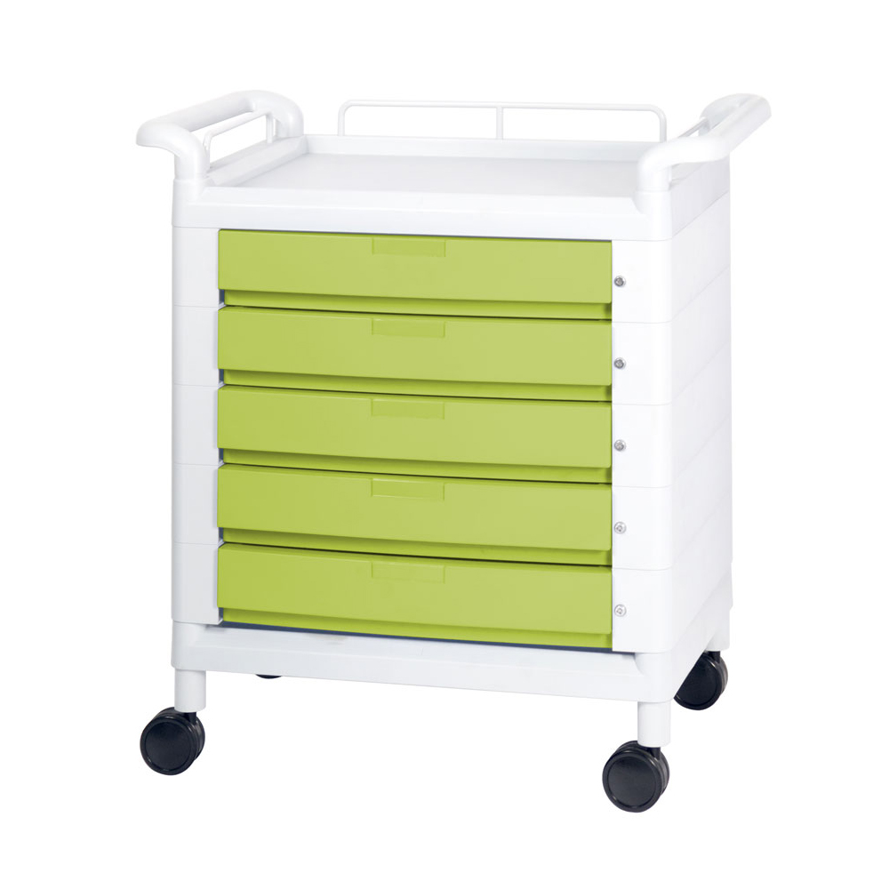 구로메디칼 > 간호비품(Nursing Appliance)  > 플라스틱유틸리티카트(Plastic Utility Cart)  > 대경카트 DKCT-DC205(화이트그린) 웨건 왜건 드레싱카트 의료용카트 드레싱카 응급카트 병원카트