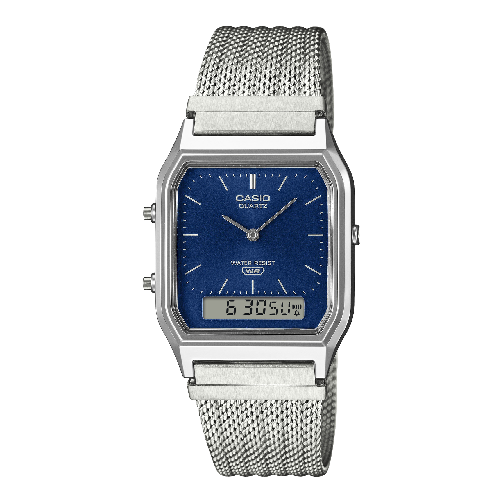 카시오워치스 > 아나디지(아날로그+디지털) 드레스시계 > AQ-230 > AQ-230EM-2A 카시오 손목시계