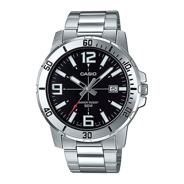카시오워치스 > 아날로그 스포츠시계(남성용)  > MTP-VD01  > MTP-VD01D-1B 카시오 남자 손목 시계